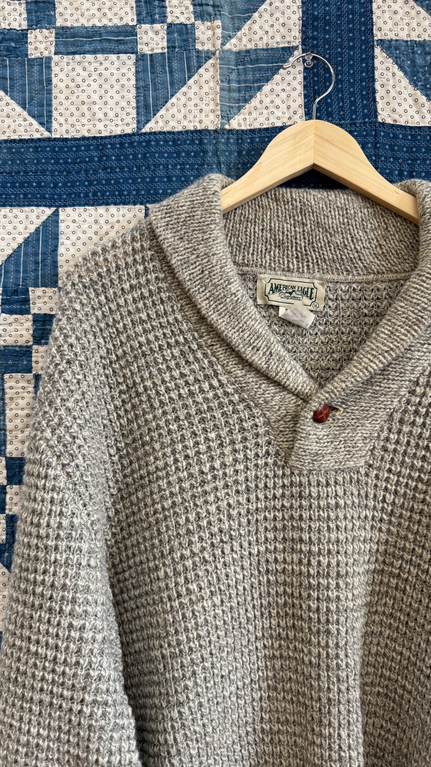 1990's Waffle Knit Cowl Sweater