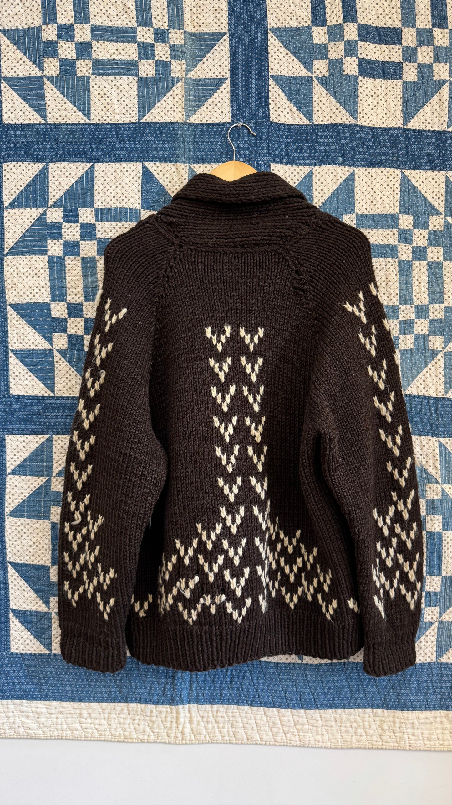 Chocolate Brown Cowichan Sweater
