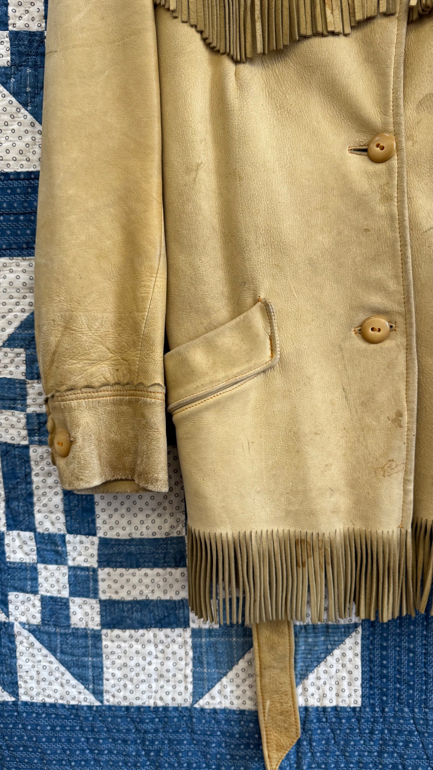 1970's Fringe Deerskin Coat