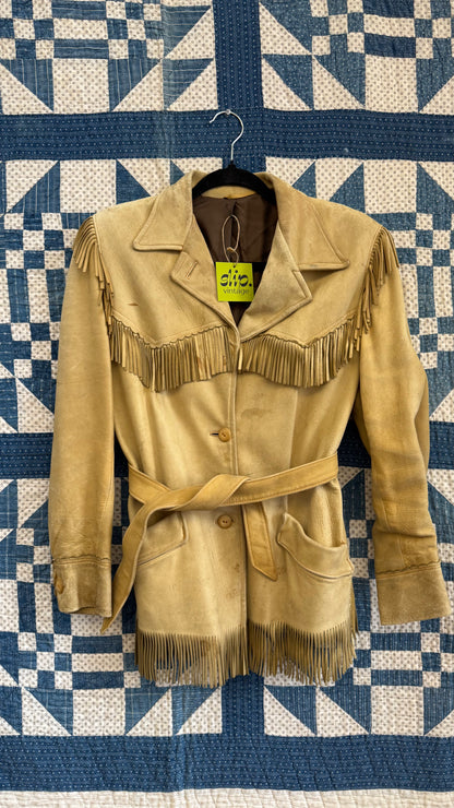 1970's Fringe Deerskin Coat