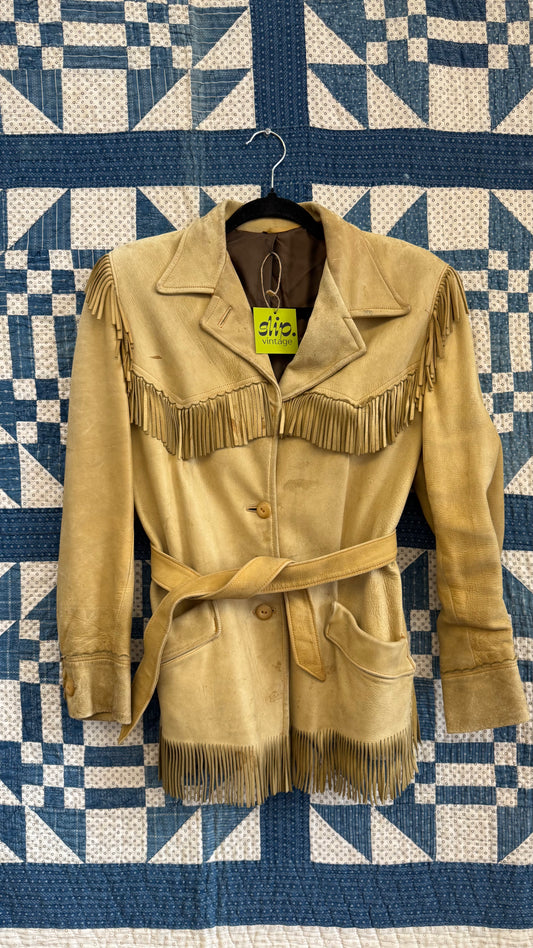 1970's Fringe Deerskin Coat