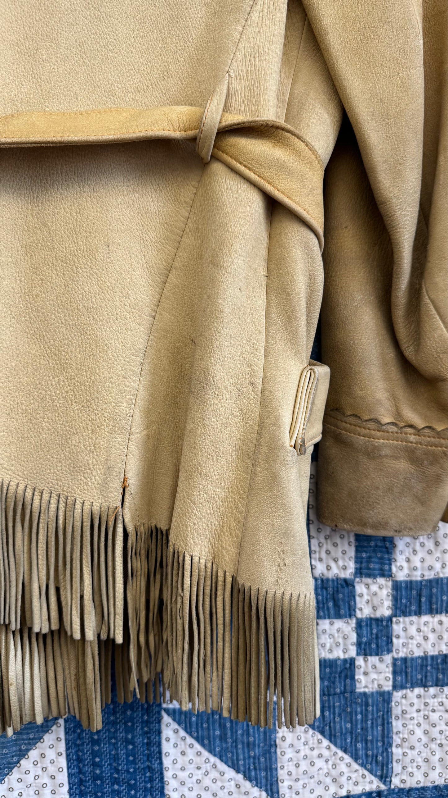 1970's Fringe Deerskin Coat