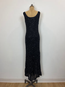 90's Beaded Bias Gown