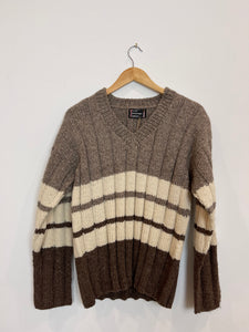 Striped V-neck Sweater
