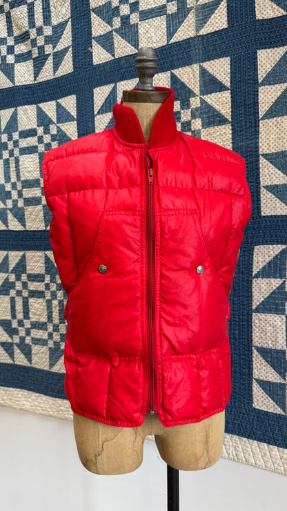 Red Obermeyer Puffer Vest