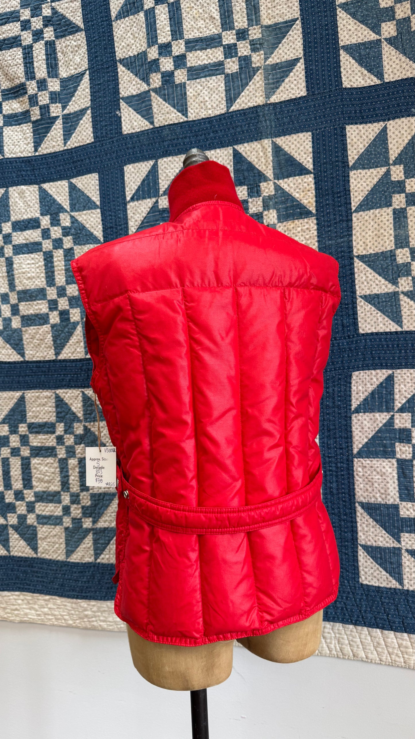 Red Obermeyer Puffer Vest