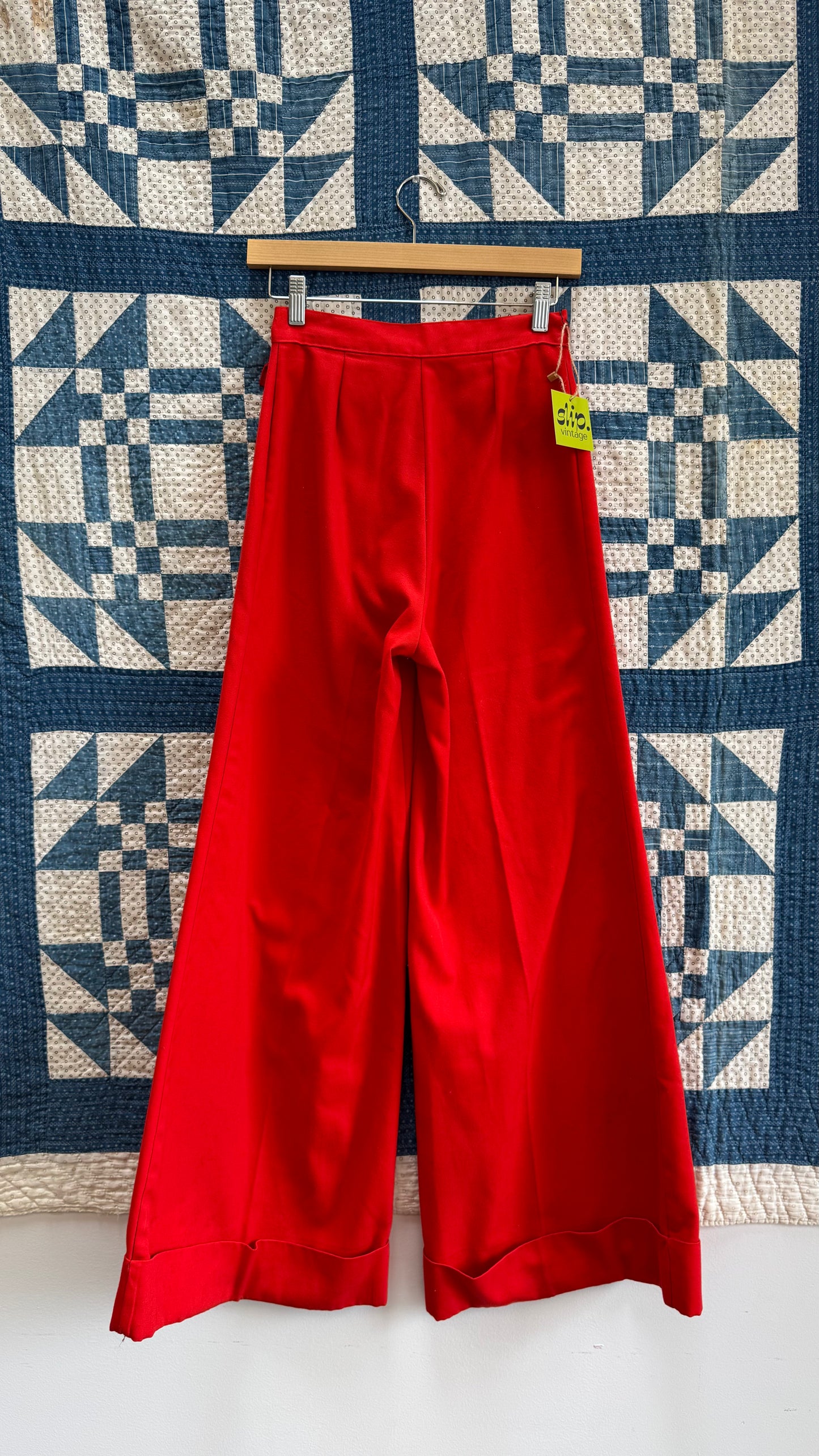 1960's Bright Orange Flares