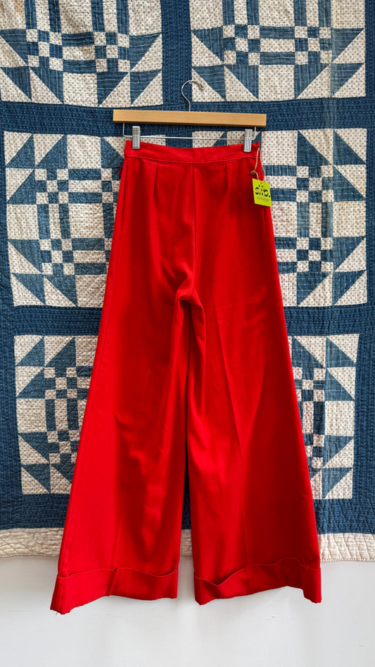 1960's Bright Orange Flares