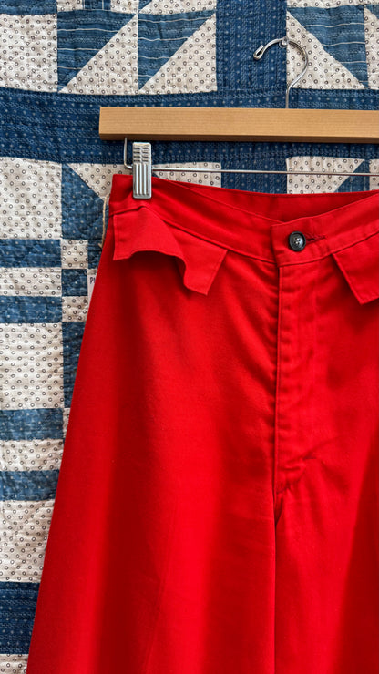 1960's Bright Orange Flares
