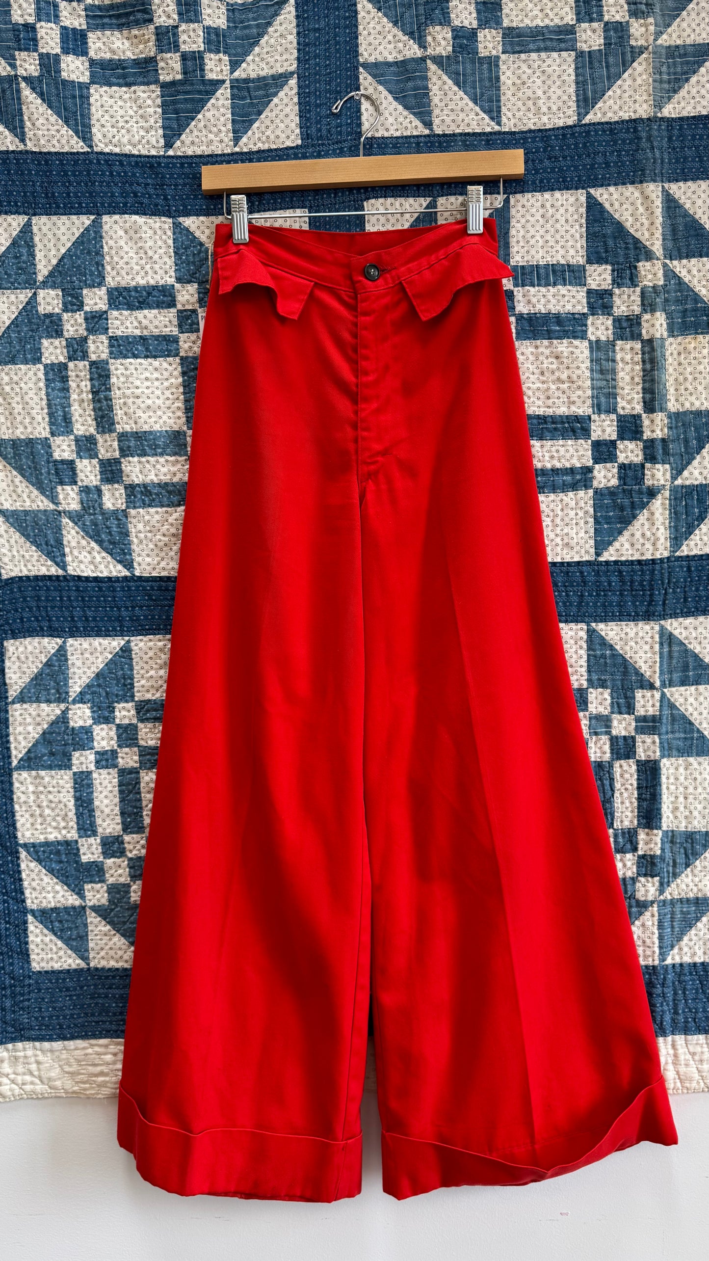 1960's Bright Orange Flares