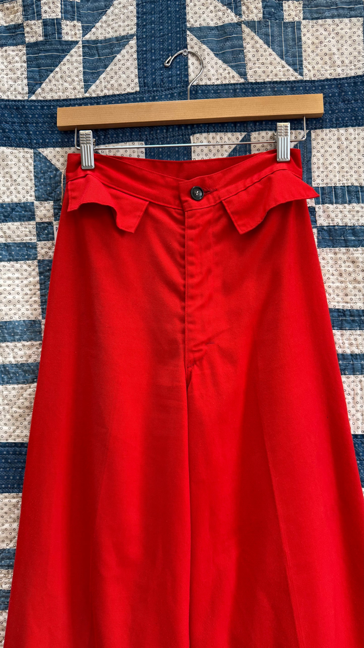 1960's Bright Orange Flares