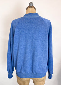 Blue Collared Sweatshirt