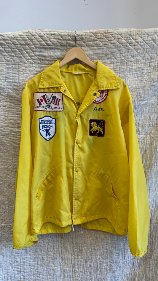 1980's Yellow Livonia Jaycee's Jacket