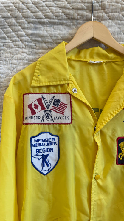 1980's Yellow Livonia Jaycee's Jacket