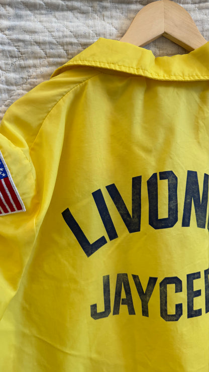 1980's Yellow Livonia Jaycee's Jacket