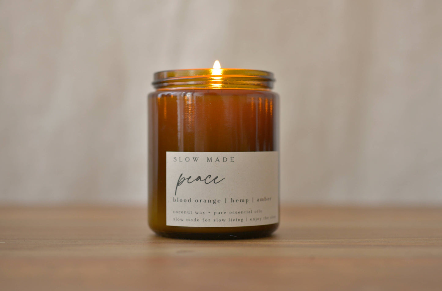 Peace ⋅ hemp + amber | Slow Made