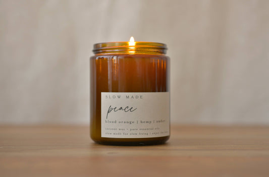 Peace ⋅ hemp + amber | Slow Made